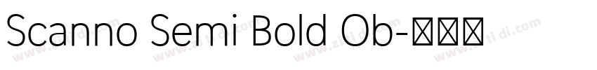 Scanno Semi Bold Ob字体转换